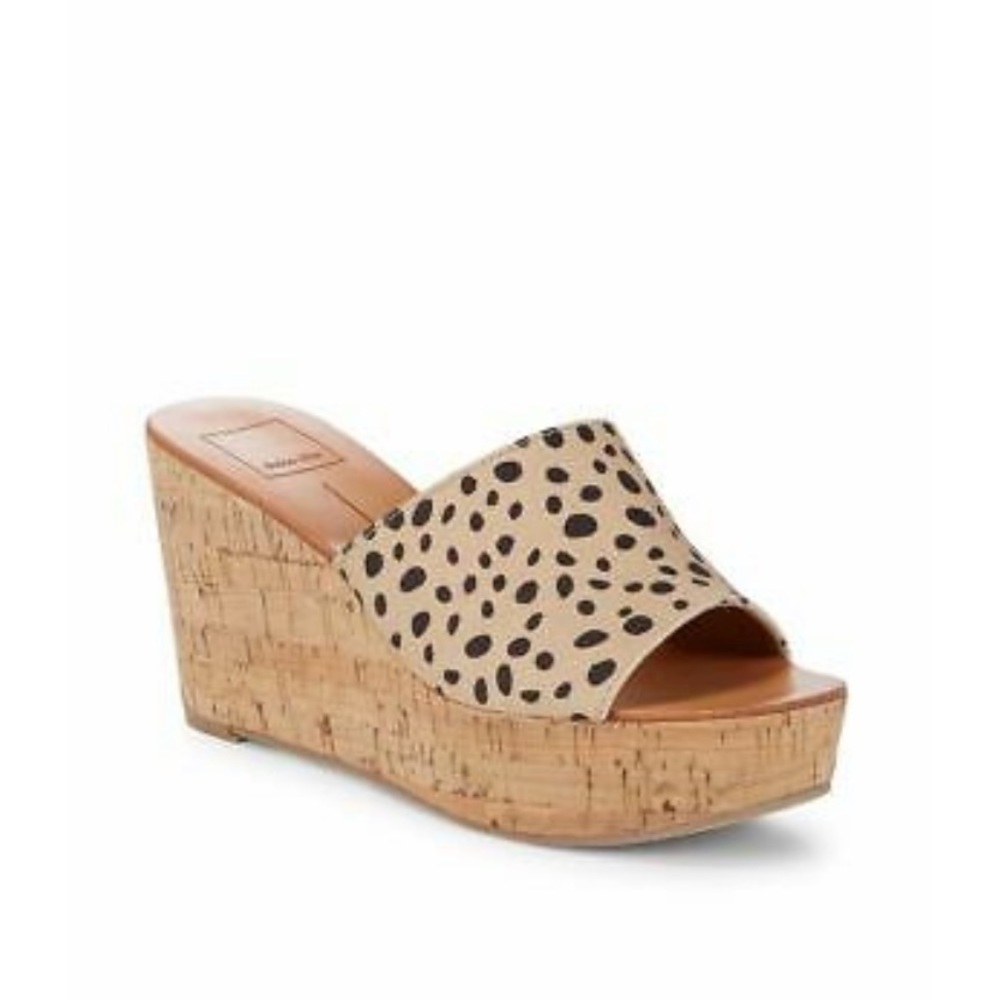 Dolce Vita Barta Leopard Print Wedge - Picture 2 of 10